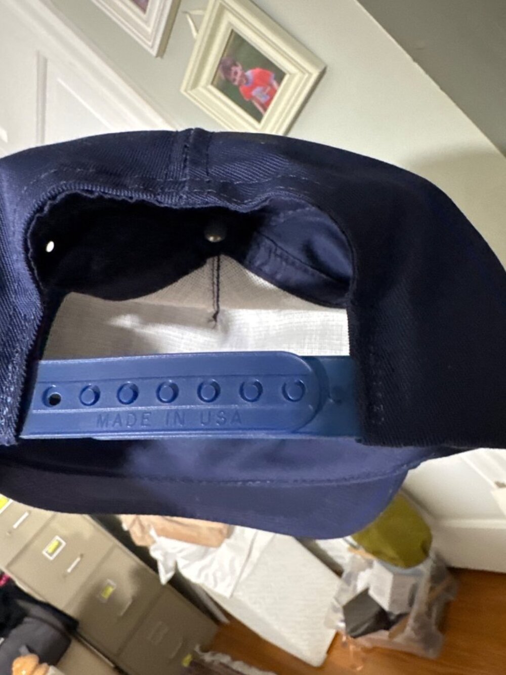 Pearl Harbor HI Snapback USS Arizona BB-39 Rope Hat Navy Blue One Size USA Vtg - Picture 10 of 14